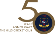 hills cricket club logo updated 50 years